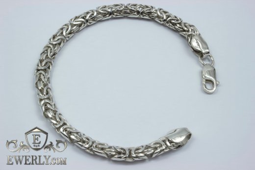 Bracelet "Fox tail (Valkyrie)" of sterling silver to buy