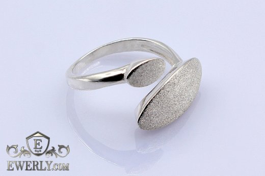 Women's ring of  silver without stones to buy 2096GZ