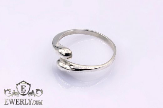 Ring of sterling silver without stones for women to buy 2083KO