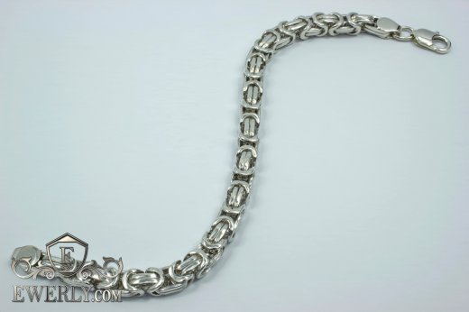 Big men's bracelet "David" of sterling silver to buy 121027XG