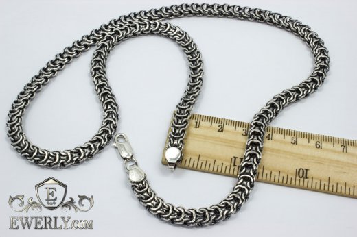 Chain "Ramses" of sterling silver for men to buy 111000JU