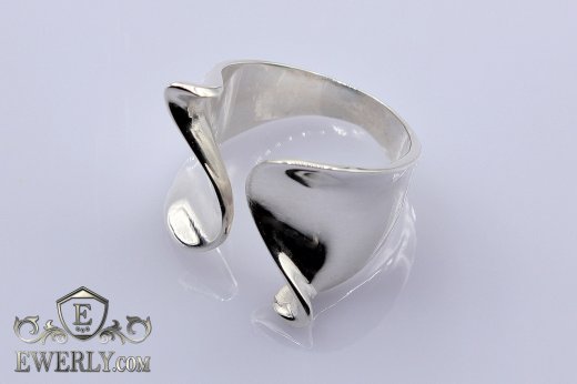 Women's ring of  silver without stones to buy 2091NM